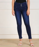 Slim Women Blue Jeans Solid Blue