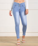 Slim Women Blue Jeans Ice