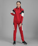 Solid Women Track Suit RED