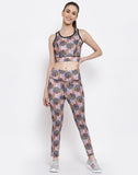 Chevron/Zig Zag, Printed Women Track Suit Lavender