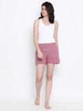 Solid Women Pink Basic Shorts